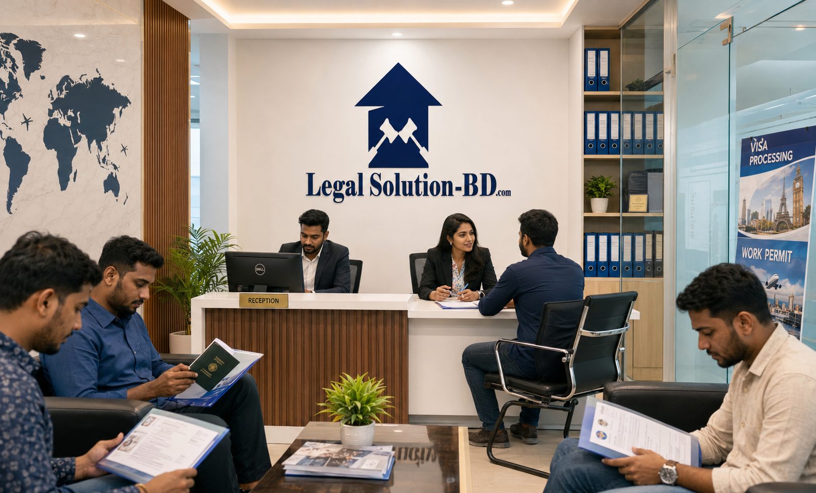 Candidates being served at the Legal Solution BD reception